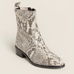 Gabriella Italian Made Snakeskin Low Boot